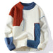 Hip-Hop Inspired Patchwork Sweater for Men