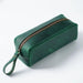 Chic Retro Leather Zippered Pen Holder - Perfect for Students and Collectors