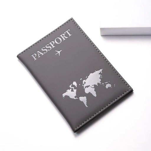RFID Protected Leather Travel Passport Holder for Adventurers