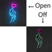 Customizable Neon Cartoon LED Wall Art Light with Dimming Features for Unique Room Decor