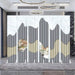 Contemporary Dual-Sided Mobile Folding Screen for Stylish Space Division