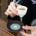 Zen-Inspired Kung Fu Tea Coasters - Heat-Insulating Round Mats for Teaware and Beverage Enjoyment