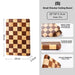 Artisan Acacia Wood Cutting Board with Unique Checkerboard Pattern - Non-slip Solid Wood Kitchen Essential