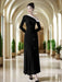Autumn Dress with Distinctive Diagonal Collar and Lace-up