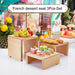 Charming Vintage Wooden Multi-Tier Treat and Snack Display Rack for Events and Celebrations