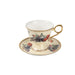 Opulent Gold-Trimmed Bone China Coffee Cup Collection