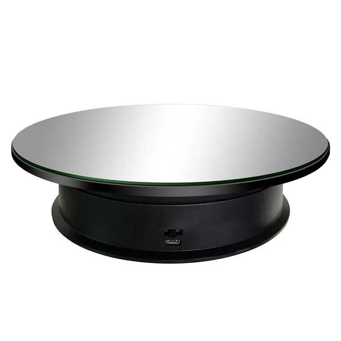 Elegant 360-Degree Rotating Display Stand for Jewelry and Watches with Dual Power Options and Adjustable Speeds