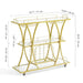 Elegant Vintage-Inspired Glass Wine Trolley