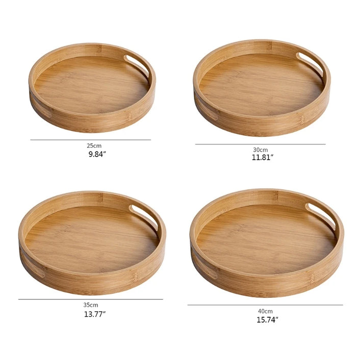 Wooden Tea Soak Tray - Eco-Friendly Wood Plate for Tea Ceremony and Snacks