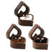 Elegant Heart-Shaped Walnut Jewelry Box - The Perfect Love Token for Special Moments