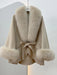 Chic Korean Fox Fur Cape: A Stylish Winter Essential for Women