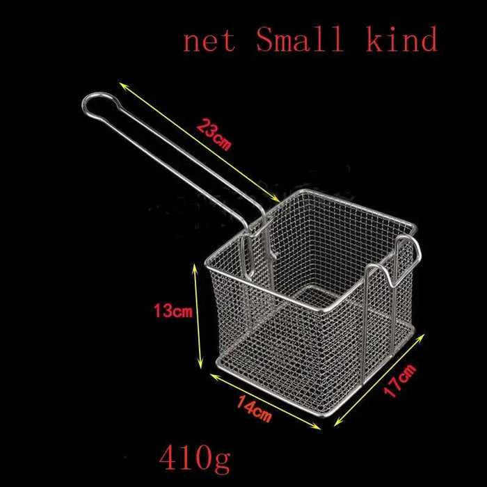 Crispy Fry Perfection: Premium Stainless Steel Square Fryer Mesh Strainer