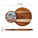 Charming Wooden Serving Tray for Elegant Tea and Snack Presentation