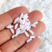 Lifelike PVC Artificial White Rice for Event Styling and Crafting - 5-Bag Set