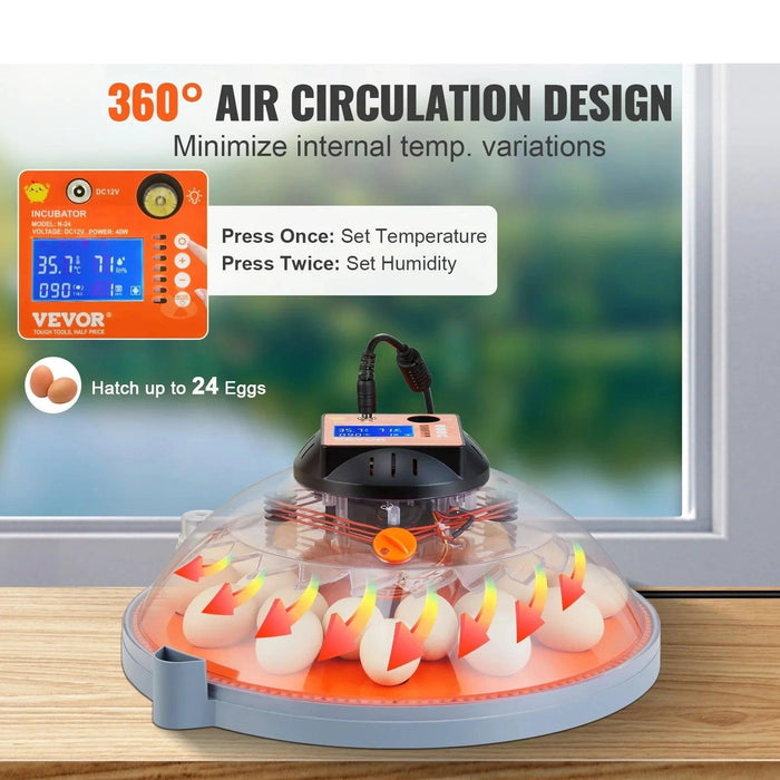 Smart Egg Incubator with Superior Temperature and Humidity Regulation