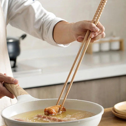 Extra Long Elegant Beech Wood Chopsticks for Noodles and Fried Delights