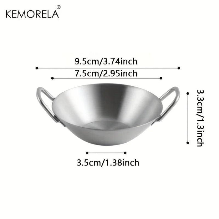 Korean Cuisine Stainless Steel Seasoning Bowls: Elegant Essential for Fine Dining