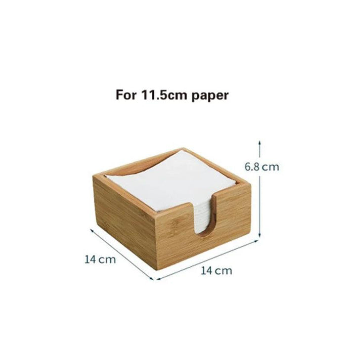 Chic Wooden Tissue Dispenser Set: Enhance Your Dining Atmosphere