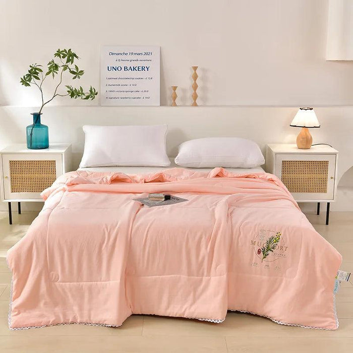 Wormwood Infused Lightweight Cotton Summer Quilt with Mosquito Protection