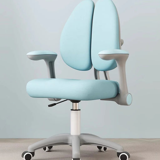 Rotating Office Chair with Adjustable Backrest, Handrails, and Rollers