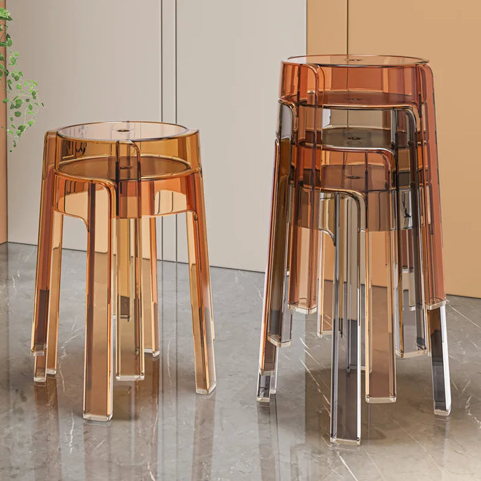 Modern Clear Acrylic Folding Stool for Stylish Living