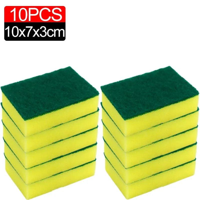 Super-Absorbent Versatile Cleaning Sponges - Effective Dish Brushes for Stubborn Stains and Pot Scrubbing (Multiple Pack Sizes Available)
