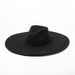Wide Brim Wool Felt Fedora Hat for Men and Women