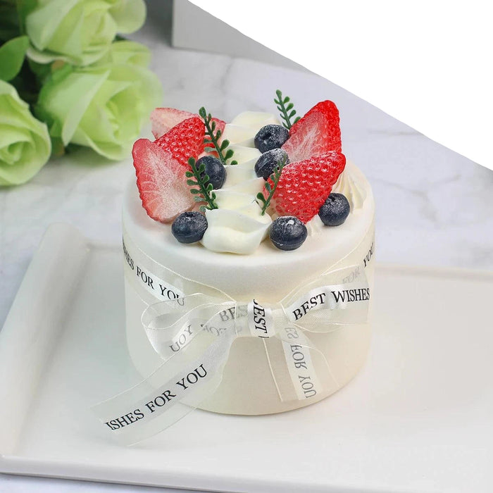 Realistic Artificial Sea Salt Cream Cake Model - Ideal for Celebrations, Home Decor, and Restaurant Showcases