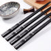 Handcrafted Non-slip Alloy Chopsticks with Unique Carvings