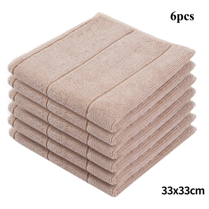 Homaxy Ultra-Soft 6-Pack Microfiber Cleaning Towels - Multi-Purpose Kitchen Essentials