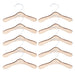 10-Pack Wooden Pet Clothing Hangers - Durable and Portable Dog Apparel Racks