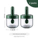 Gourmet Spice Jar Set with Integrated Spoon Lid and Airtight Storage Box