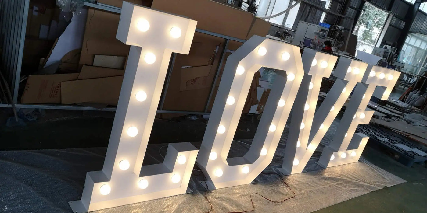 Customizable LED Giant Marquee Letter and Number Sign Kit