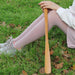 Stylish Long-Handled Wooden Shoe Horn - Versatile 32/38/55cm Shoe Lifter for Effortless Wear