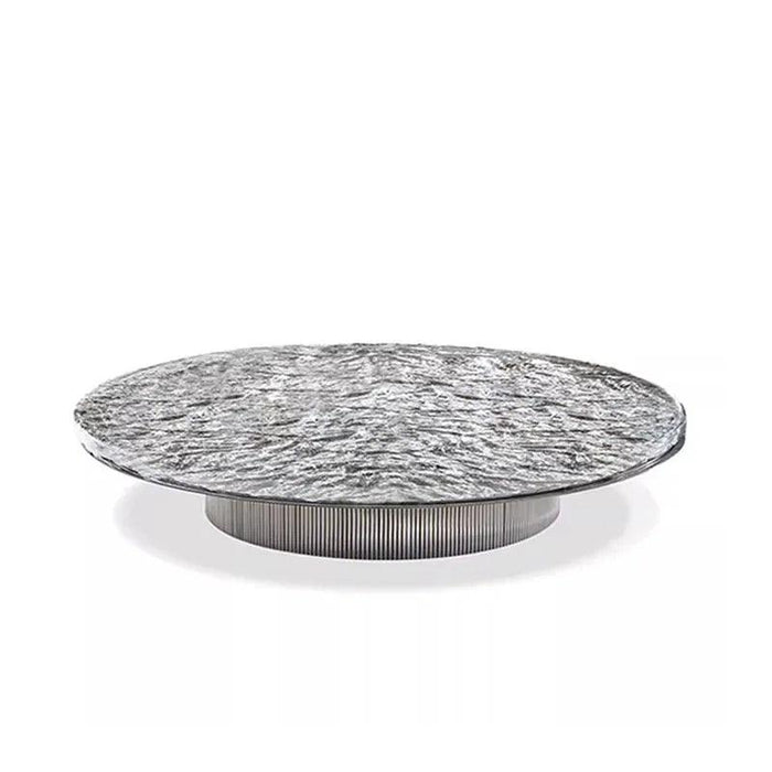 Elegant Round Marble Corner Coffee Table - Chic Nesting Design for Any Space