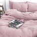 Luxurious French Linen Bedding Set - Enzyme Washed Four-Piece Collection