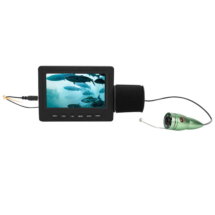 4.3-Inch HD Color Underwater Fishing Camera with 15m Cable and Night Vision LED Lights for Ultimate Exploration