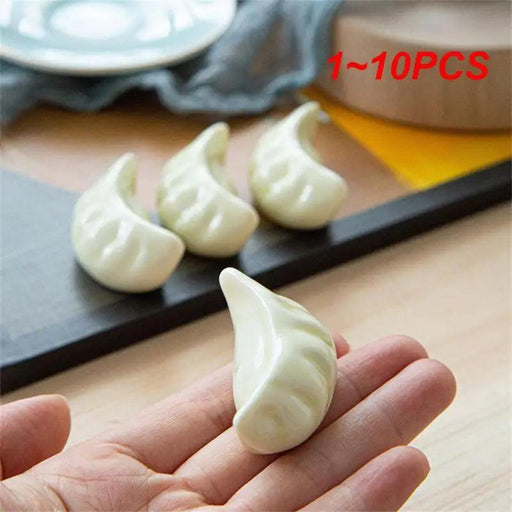 Adorable Dumpling-Shaped Ceramic Chopsticks Holder Set for Japanese Dining