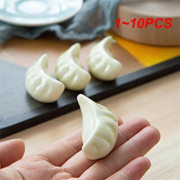 Charming Ceramic Dumpling Chopsticks Holder Set for Elegant Japanese Dining