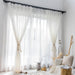 Elegant Japanese Linen Sheer Tulle Window Treatments - Premium Flax Gauze Drapes for Luxurious Interiors