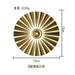 Luxurious Golden Aura Metal Wall Art for Chic Home Decor