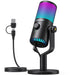 Dynamic RGB Gaming Microphone with Adjustable Sound Control for Enhanced Audio Experience