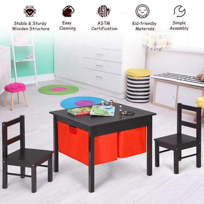 Creative Kids' Play and Study Table Set with Storage - Engaging Furniture for Educational Fun