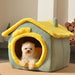 Cozy Travel Nest Bed for Small Pets - Ultimate Plush Comfort Retreat