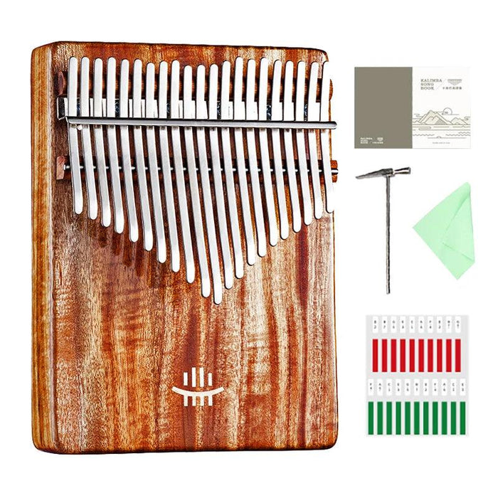 Professional 21-Key Kalimba with Sound Hole - Rosewood Acacia Wood Mbira for Beginners