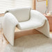 Nordic Elegance: Space-Efficient Leather Armchair for Contemporary Homes