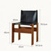 Elegance Collection Genuine Leather Dining Chair - Contemporary Nordic Style