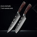 Premium Japanese Damascus Kitchen Knife Set - 1 to 10 Piece Collection for Masterful Culinary Precision