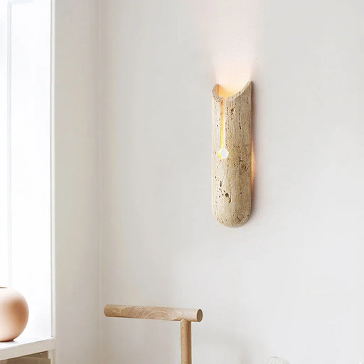 Cream Nordic Wall Sconce with LED Light for Bedroom and Living Room
