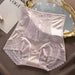 Vintage Charm High-Waisted Antibacterial Women's Briefs with Satin Touch and Bow Detail